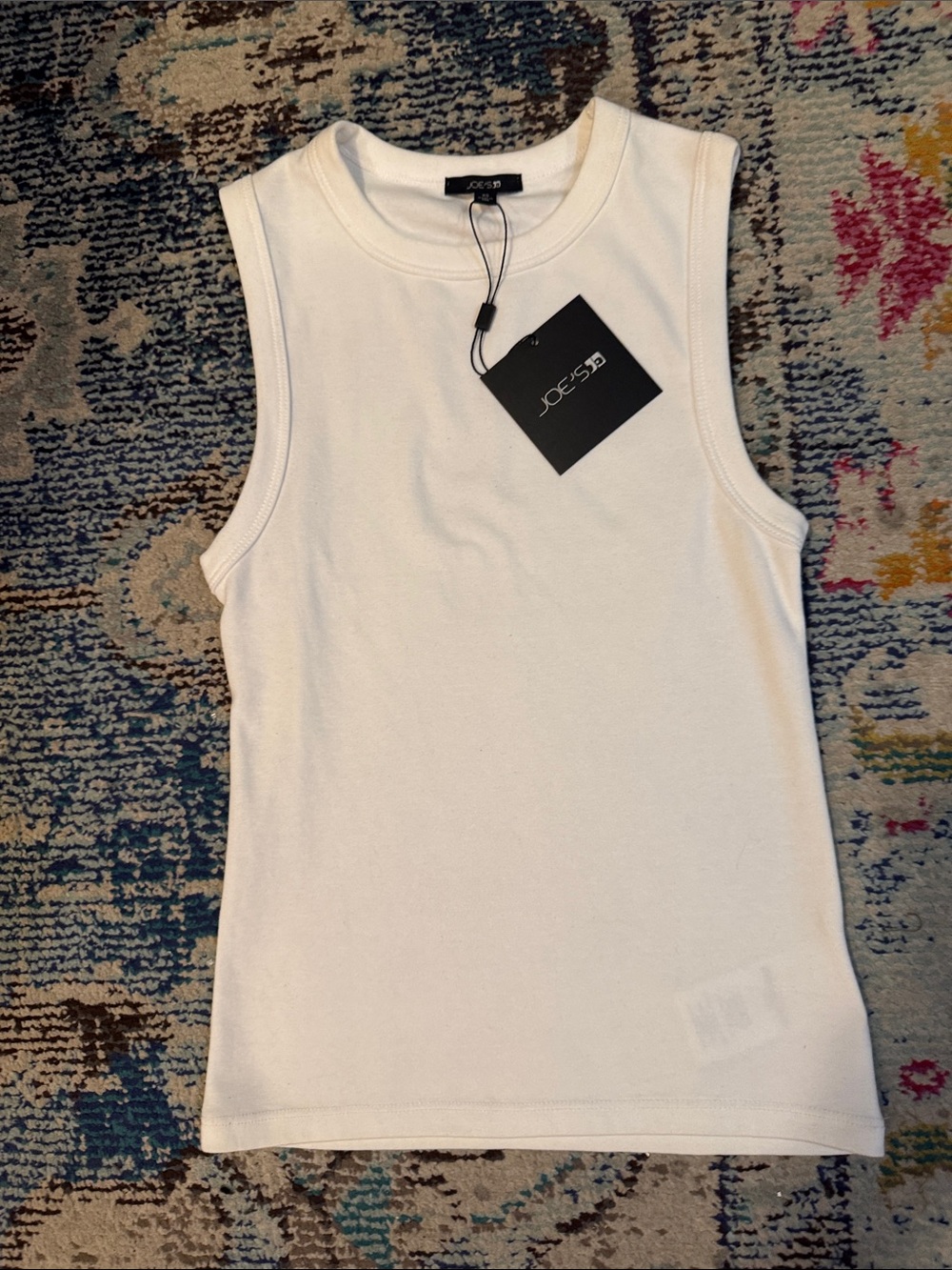 Joe's Jeans White Crewneck Tank